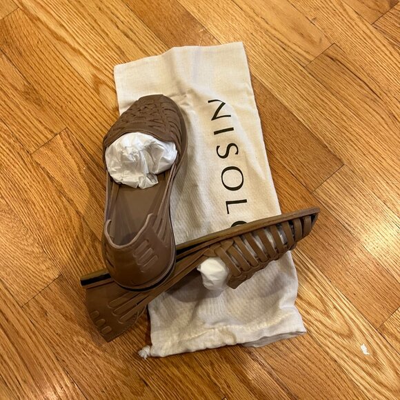 brand new Nisolo huarache sandals, almond color, women's size 8 - Picture 3 of 4